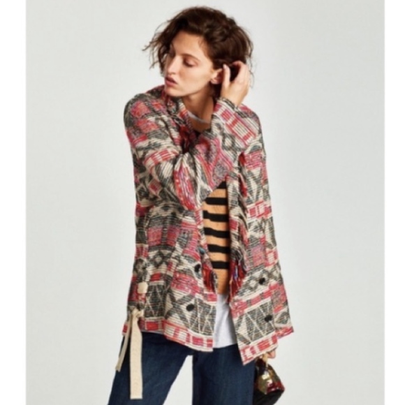 zara aztec jacket